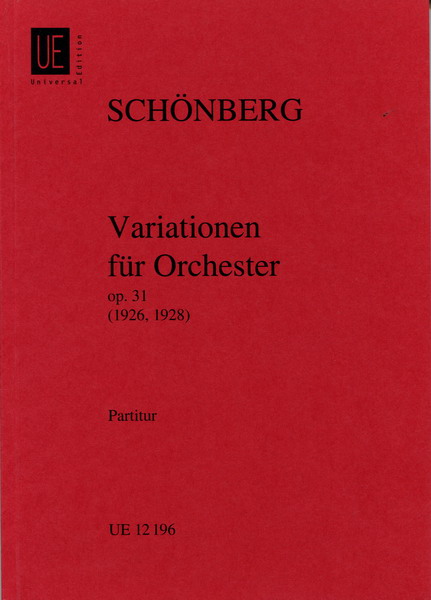 schoenberg 勋伯格：为管弦乐队作的变奏曲op.31 总谱 UE 12196