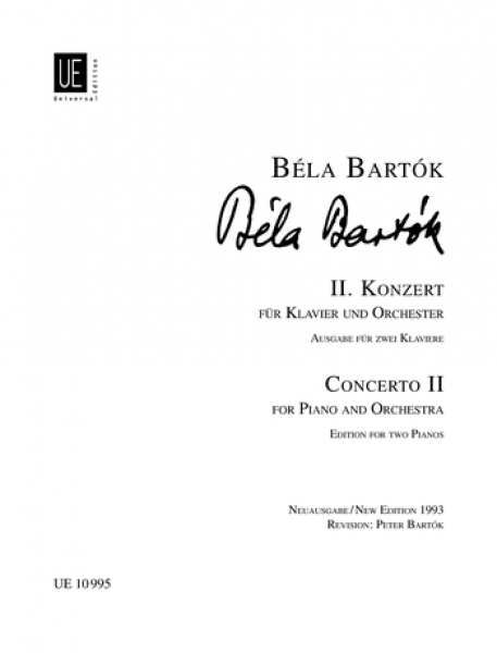 Bartok 巴托克：第二钢琴协奏曲 UE 10995