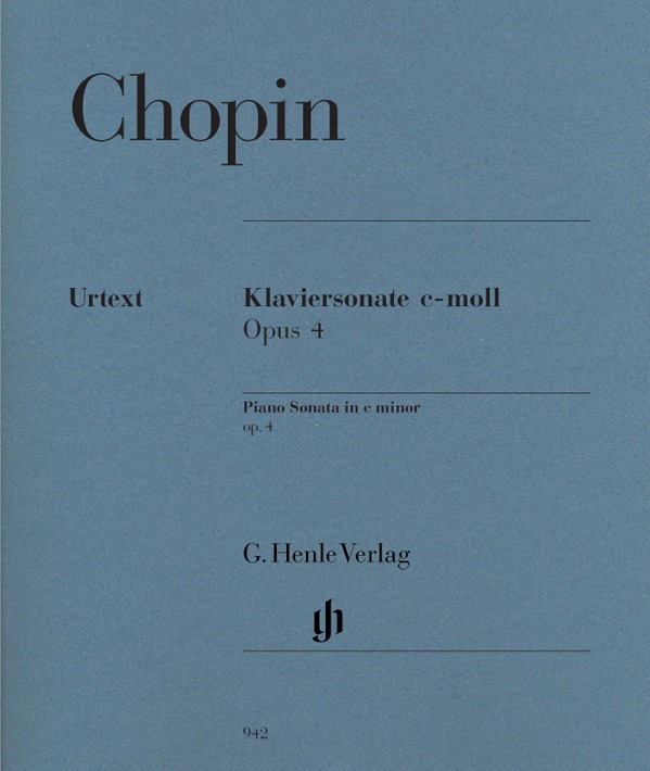 肖邦 c 小调钢琴奏鸣曲 op. 4 Piano Sonata c minor op. 4 HN 942