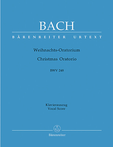 【原版乐谱】J S Bach 巴赫 圣诞清唱剧 BWV 248(德文/英文）（钢琴缩编谱） BA 5014-90