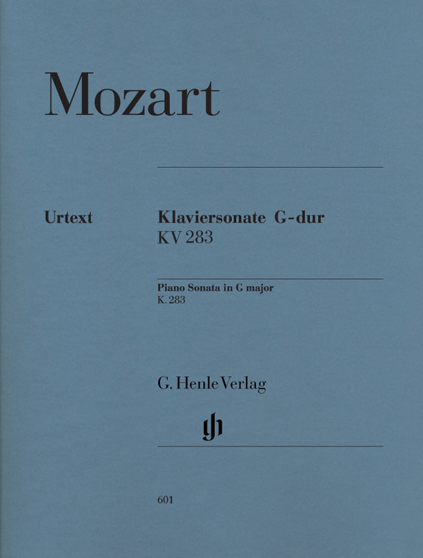 【原版乐谱】Mozart 莫扎特 G 大调钢琴奏鸣曲 KV 283 (189h)  HN 601
