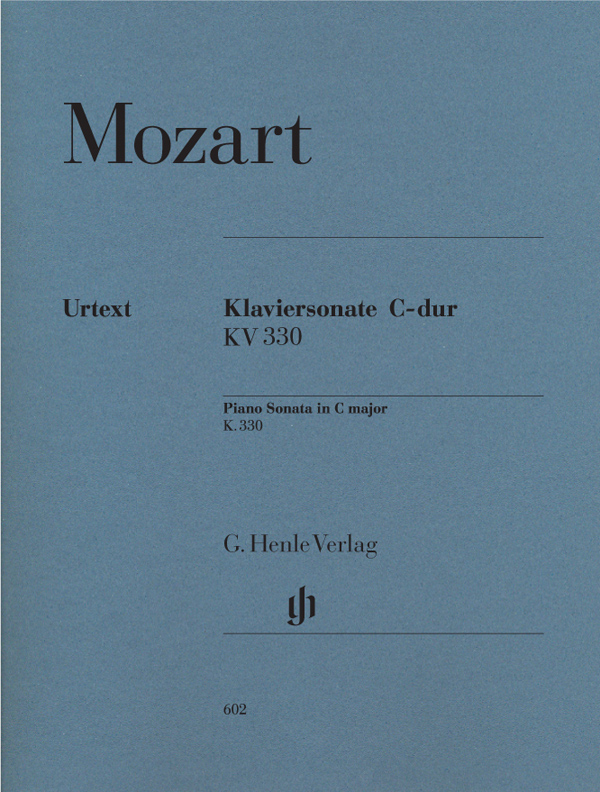 【原版乐谱】Mozart 莫扎特 C 大调钢琴奏鸣曲 KV 330 (300h)  HN 602