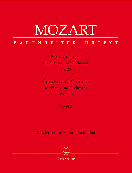 【原版乐谱】Mozart 莫扎特钢琴协奏曲K.503  BA 4742-90