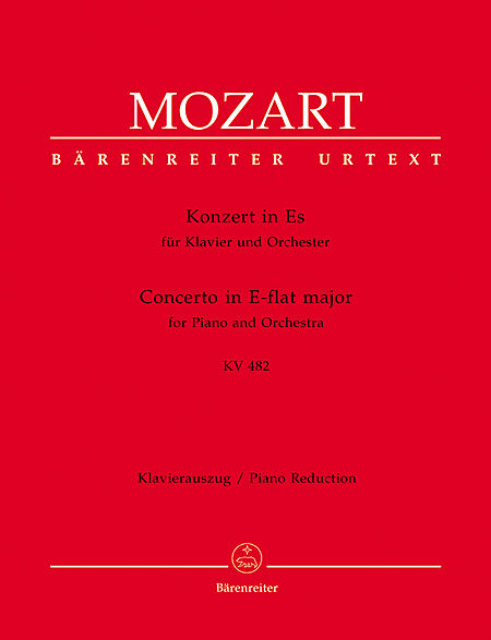 【原版乐谱】Mozart莫扎特钢琴协奏曲 K.482 BA 5387-90