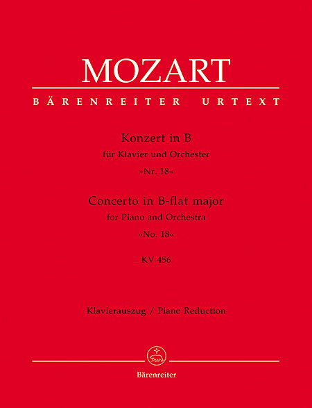【原版乐谱】Mozart 莫扎特钢琴协奏曲 K.456 BA 5385-90