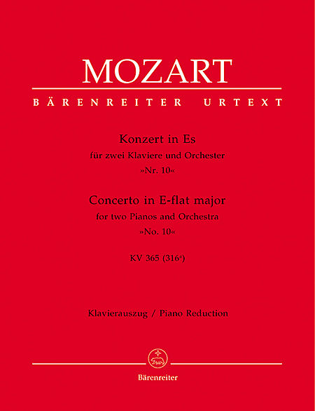 【原版乐谱】Mozart  莫扎特钢琴协奏曲 K.365 BA 5390-90