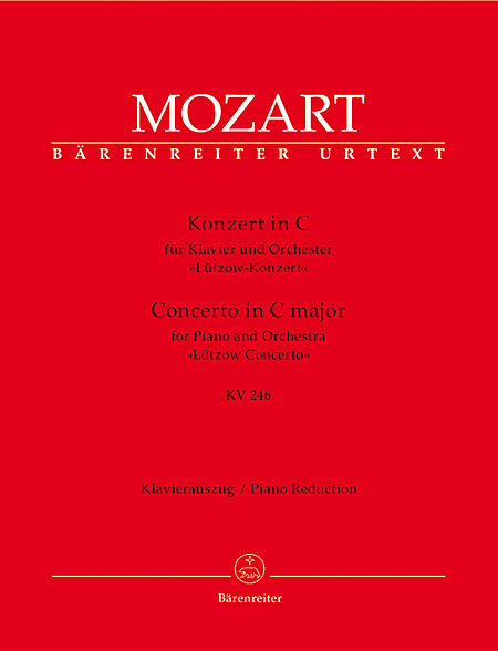 【原版乐谱】Mozart 莫扎特钢琴协奏曲 K.246 BA 5388-90