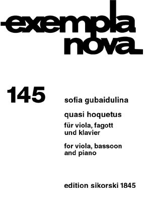 【原版乐谱】古芭伊杜里娜 古代风格曲--为中提琴、大管和钢琴而作 SIK1845