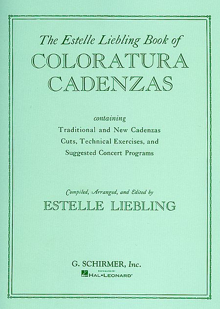 【原版】女高音华彩乐段 Coloratura Cadenzas  HL.50327860