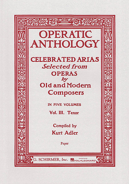 男高音歌剧咏叹调选段 HL 50325850