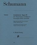 Schumann 舒曼 声乐套曲 o p. 39 (1842、1850年版本) HN 550