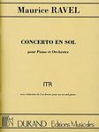 【原版】Maurice Ravel  拉威尔G大调钢琴协奏曲 DR1214300