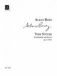 【原版】Berg Alban 贝尔格 4首乐曲op.5 --为单簧管而作（附钢琴伴奏）UE7485