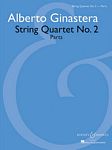 【原版】Alberto Ginastera  吉拉斯特拉  弦乐四重奏 NO.2（分谱）HL.48019374