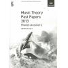 英皇考级：Music Theory Past Papers 2013 Model Answers G5 2013年乐理真题答案5级（英文版）