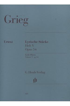 原版 Grieg 格里格 抒情小曲集 第五集 Opus 54 HN 681