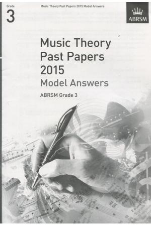 英皇考级：Music Theory Past Papers 2015 Model Answers 2015年乐理真题答案3级