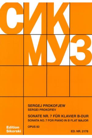 Prokofiev  普罗科菲耶夫 第七钢琴奏鸣曲 OP 83 SIK2178 