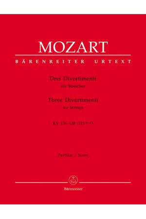 Mozart 莫扎特 三首嬉游曲--为弦乐重奏而作（总谱） BA 4857