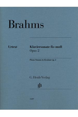 BRAHMS 勃拉姆斯 升f小调钢琴奏鸣曲 op. 2 HN 1289