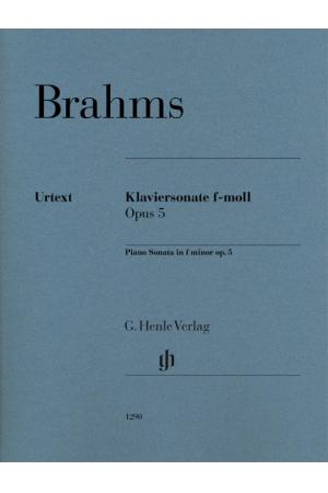 BRAHMS 勃拉姆斯 f小调钢琴奏鸣曲，op. 5  HN 1290