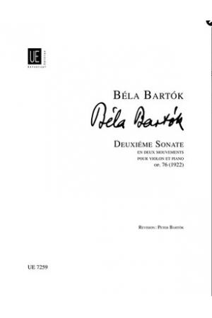 Béla Bartók 巴托克 第二小提琴奏鸣曲 UE7259