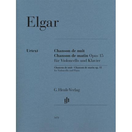 ELGAR 埃尔加 夜歌，晨歌 op. 15--为大提琴和钢琴而作 HN 1478 