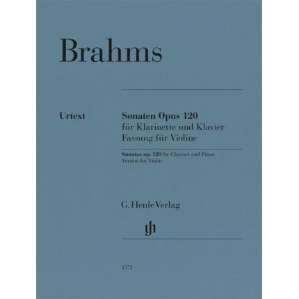 预售  约翰内斯·勃拉姆斯  f小调单簧管与钢琴奏鸣曲 op. 120  HN 1571