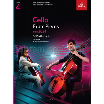 英皇考级：Cello Exam Pieces 大提琴精选曲目 2024 Grade 4 英文版