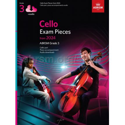 英皇考级：Cello Exam Pieces 大提琴精选曲目 2024 Grade 3 英文版 附音频