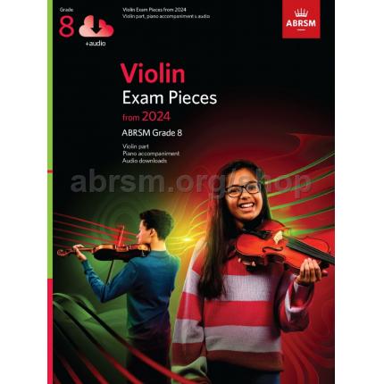 英皇考级：Violin Exam Pieces 小提琴精选曲目 2024 Grade 8 英文版 附音频