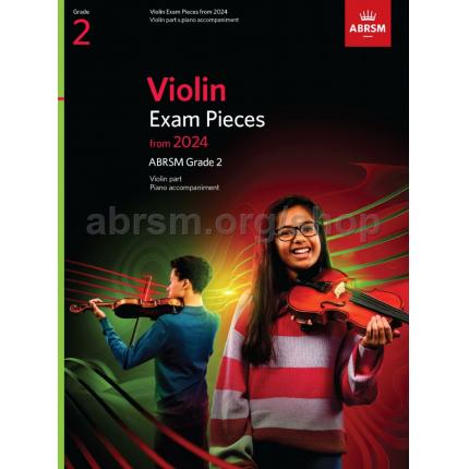 英皇考级：Violin Exam Pieces 小提琴精选曲目 2024 Grade 2 英文版 