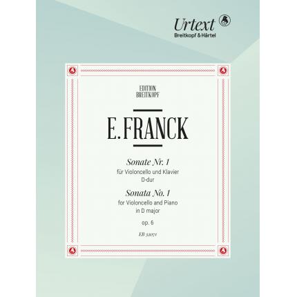 Franck 弗朗克 D 大调第一大提琴奏鸣曲 D major Op. 6 EB 32071