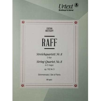 Joachim Raff 约阿希姆·拉夫  第八弦乐四重 C major Op. 192/3 EB 9463