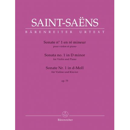 圣-桑 D小调第一小提琴与钢琴奏鸣曲 op. 75 BA 10957