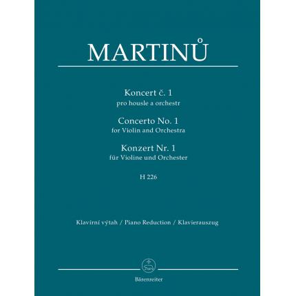 Martinu 马尔蒂努 小提琴与管弦乐队协奏曲 no.1 H 226 BA 11527-90
