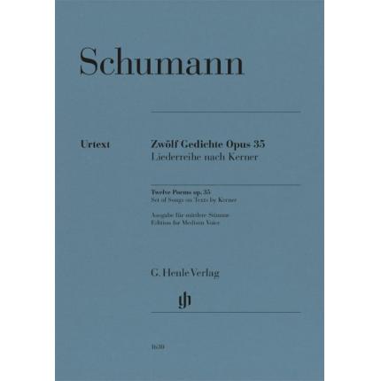 SCHUMANN 舒曼 十二首诗 op.35（基于凯尔纳诗作）中音版 HN 1630