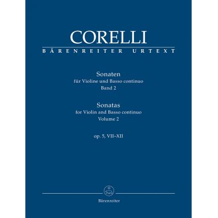 Corelli 克莱里 小提琴与通奏低音奏鸣曲 op. 5, VII-XII （2）BA09456