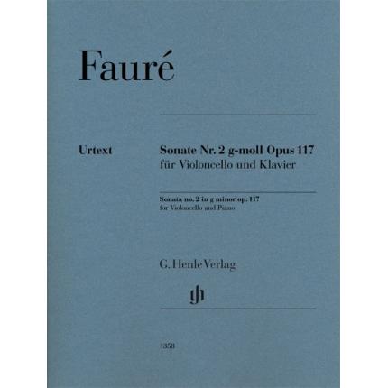  FAURÉ 福雷 g小调第2大提琴奏鸣曲op. 117 HN 1358