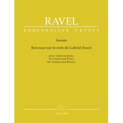 Ravel 拉威尔 小提琴与钢琴奏鸣曲 BA09428