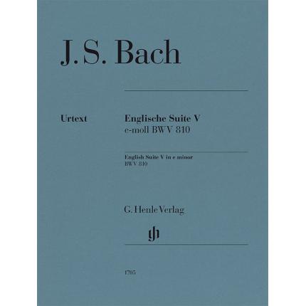 J S 巴赫 e小调第5英国组曲 BWV 810 HN 1705